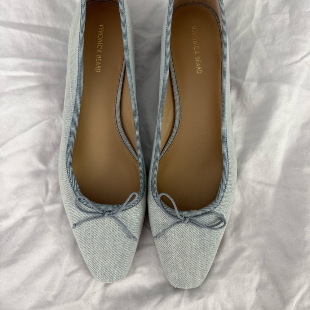 Veronica Beard Cecile Denim Ballet Pump • Size 11 • New